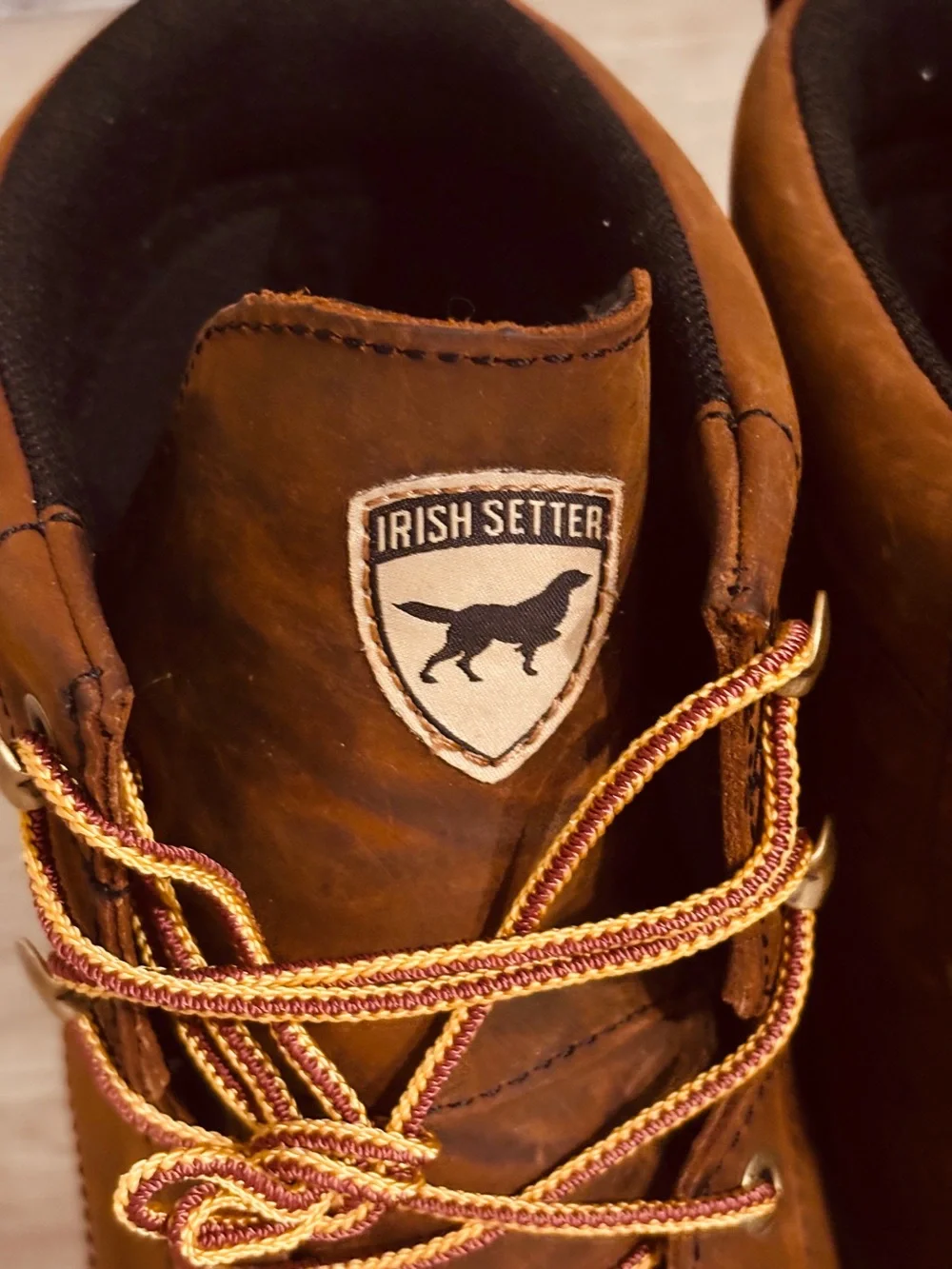 Irish Setter Wingshooter Men’s Brown Waterproof Safety Toe Work Boots USA 13D